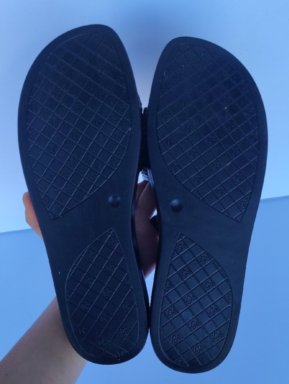 Donald J. Pliner Black Woven Slide Mules with Metallic Accent - Picture 7 of 7